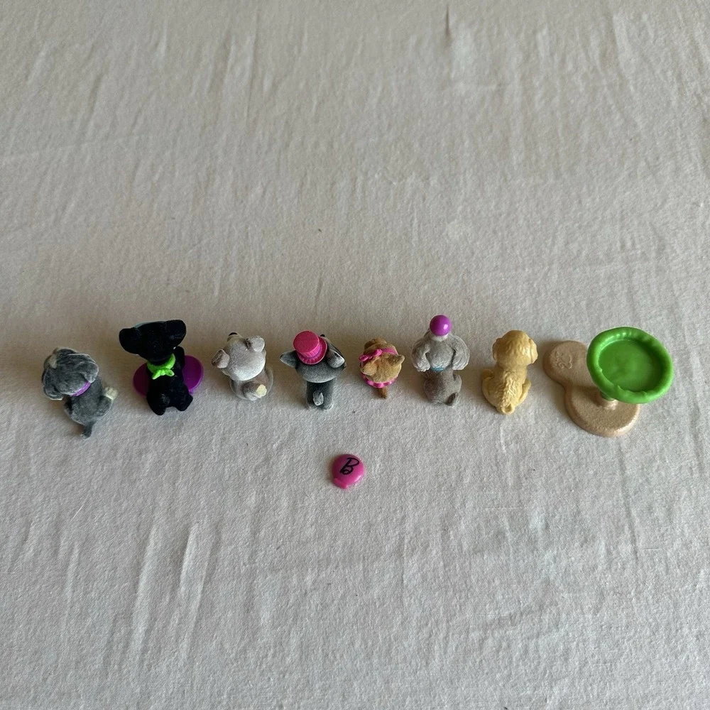 6 Barbie Pets Blind Bag Dogs Figures Flocked Replacement Piece Vet Animal & More